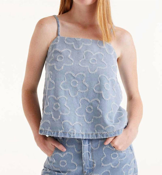 Compania Fantastica - Denim Daisies Top