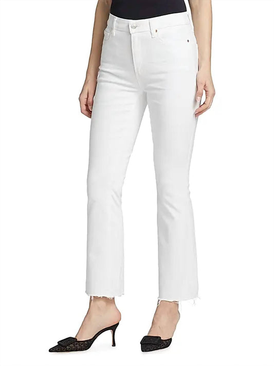 Paige - Claudine Flared Ankle-crop Jeans