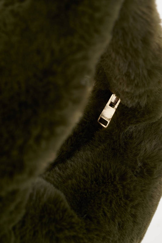 Lamarque - Women's Alix Mini Faux Fur Hobo Bag