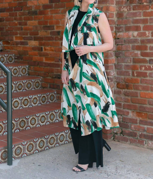 Vanite Couture - Print Duster Vest