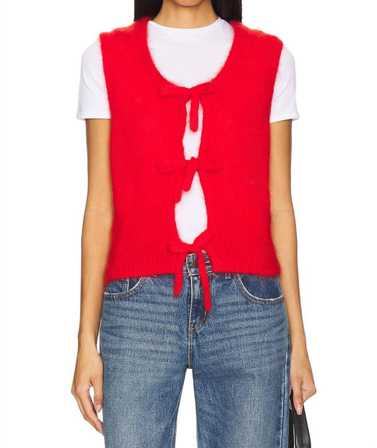 Ganni - Light Mohair Tie String Vest