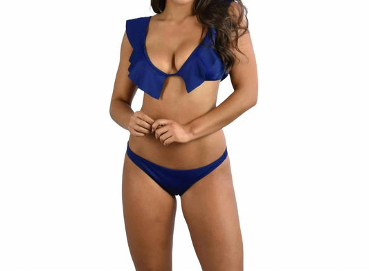 Milly - Solid Sirolo Ruffle Bikini Bottom