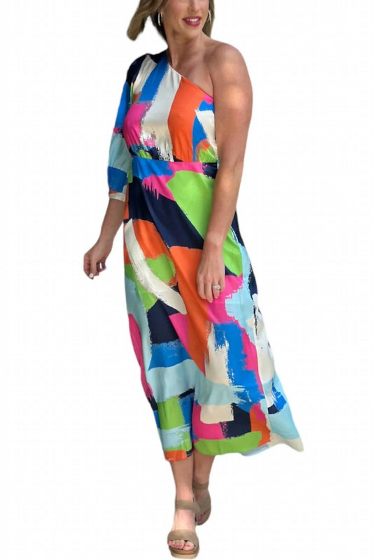 Jade - One Shoulder Midi Dress