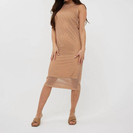 Esqualo - Fancy Open Knit Lurex Dress