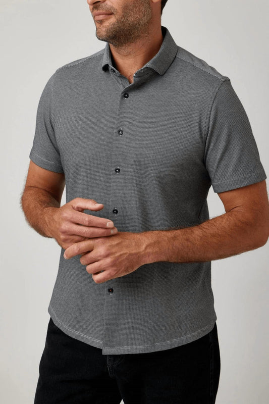 Stone Rose - Tone Pique Short Sleeve T-series Shirt