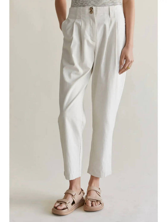 Crescent - Marcello Linen Pleated Pant
