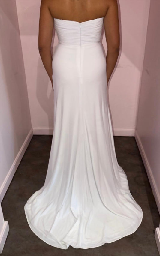 Alyce Paris - Strapless Chiffon Sweetheart Gown