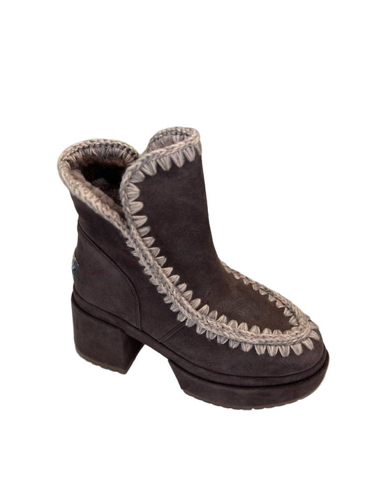 Mou - Women's Platform Suede Bootie