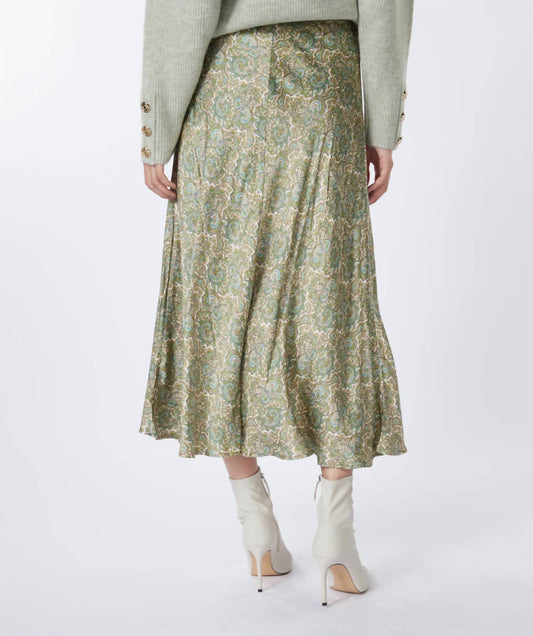 Esqualo - Long Hideaway Print Skirt