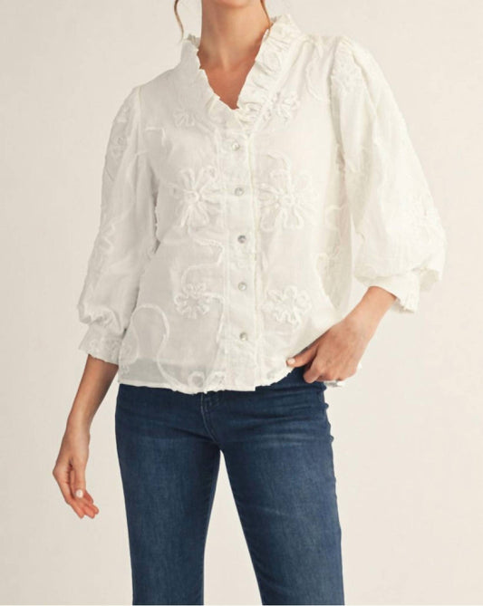 Jodifl - Textured Floral Top