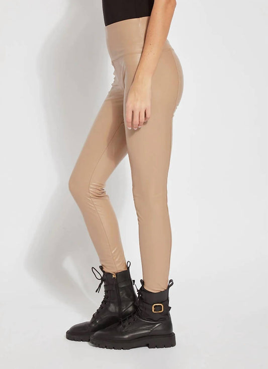 Textured Leather Legging