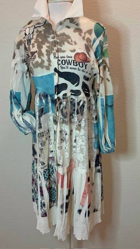 Origami - Western Jacket With Lace