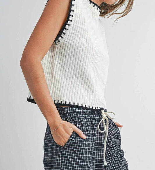 Buttermelon - Solid Cap Sleeve Sweater Vest