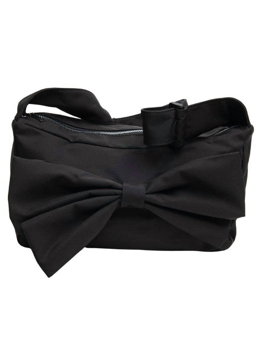 Lucca - Coquette Black Bow Shoulder purse Bag