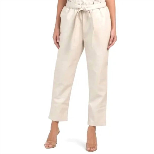 Bagatelle.City - Paperbag Waist Faux Leather Pant