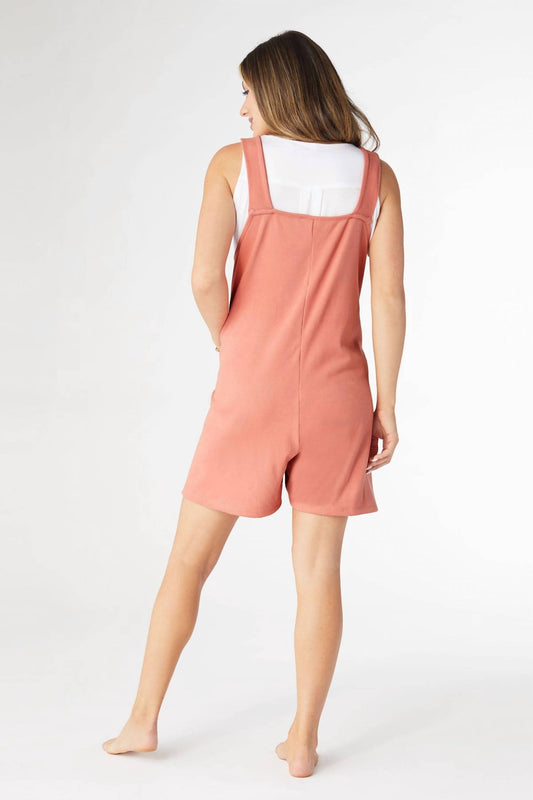 Coco + Carmen - Weekend Brushed Ribbed Shortalls
