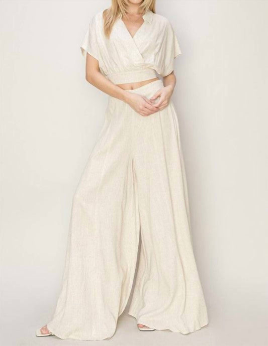 Hyfve - High Waist Woven Wide Leg Pants