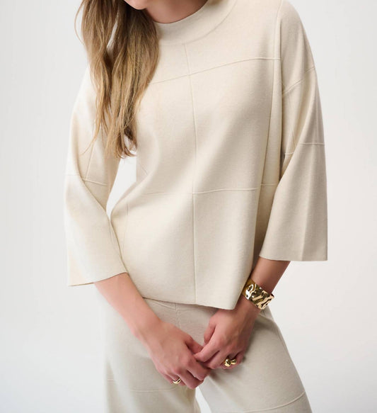 Joseph Ribkoff - Embroidered Casual Crew Neck Top