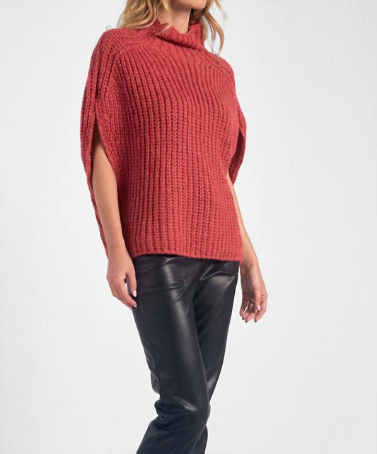 Elan - Short Sleeve Turtleneck Sweater