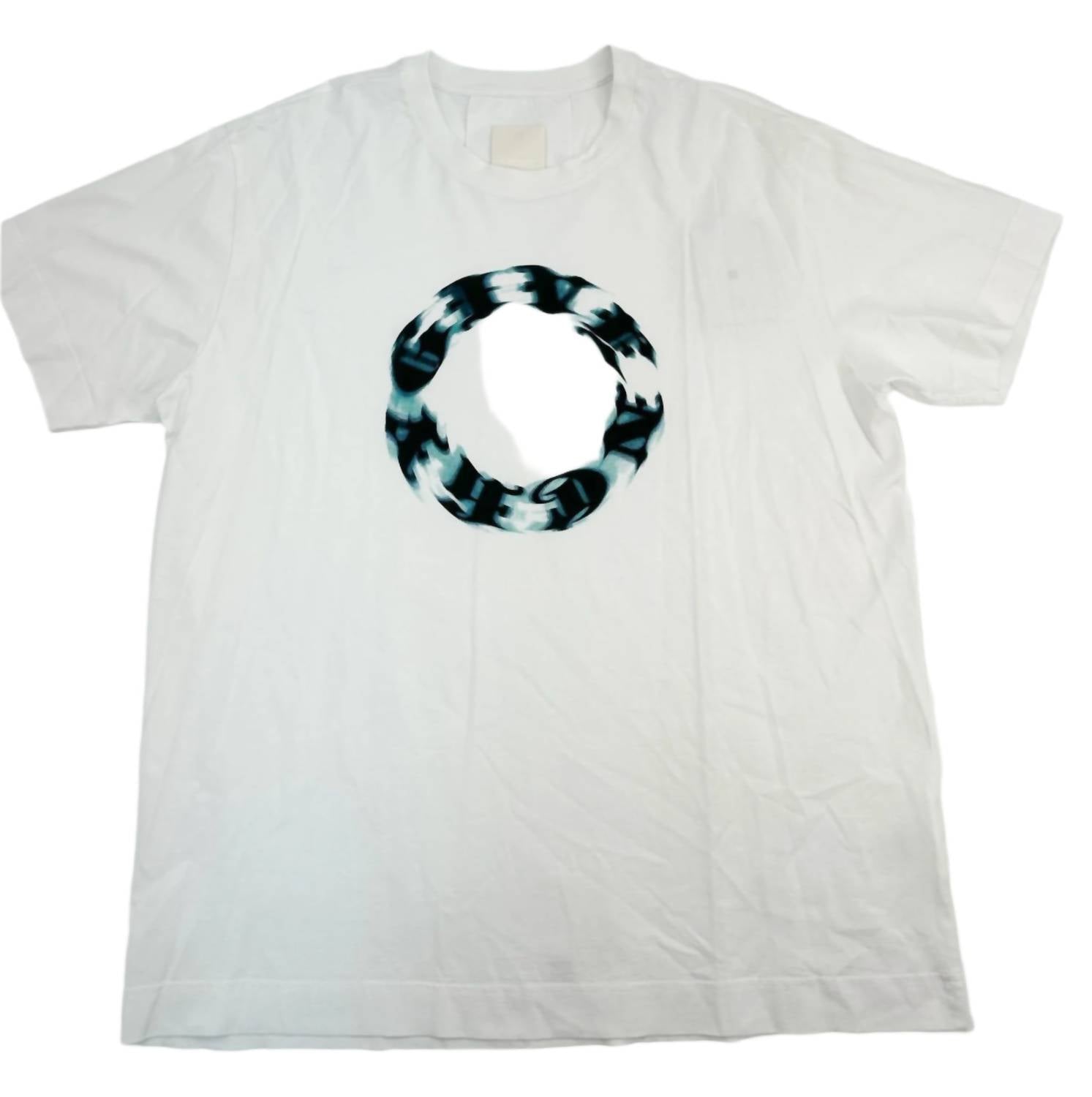 Givenchy Men's Tshirt Logo Blue Size Medium, image size:1493x1500