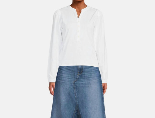 Frame - Femme Puff Sleeve Henley Top