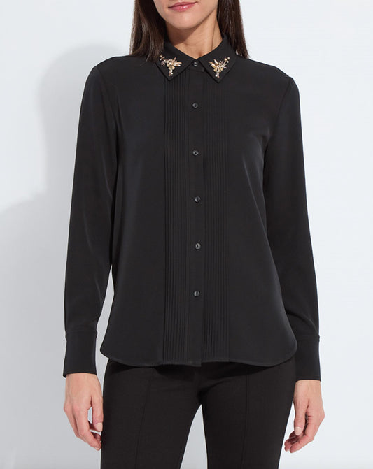 Lysse - Lizeth Embellished Tuxedo Shirt