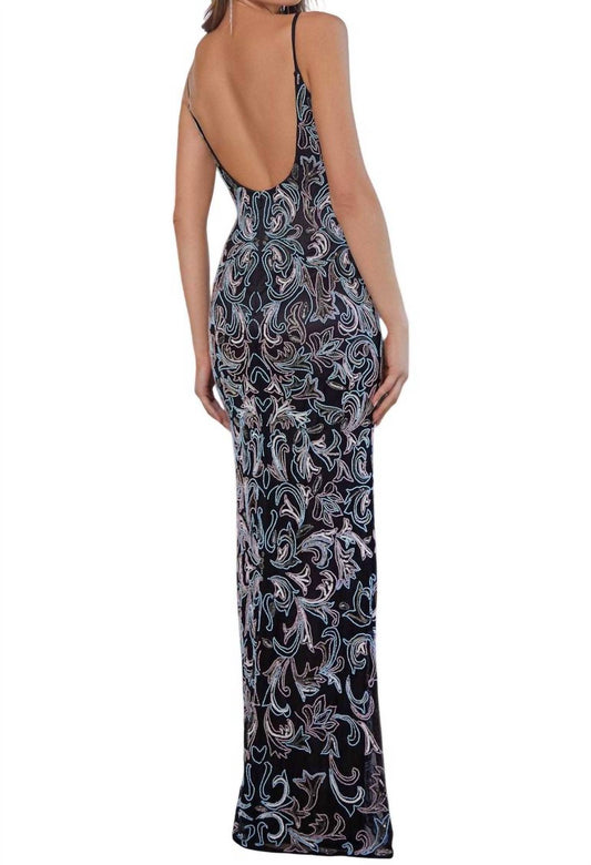 Scala - Long multi pattern gown