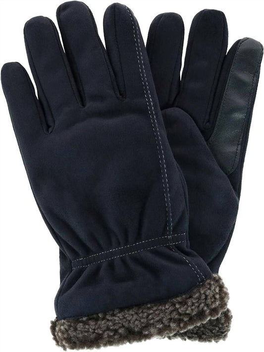 Men’s Recycled Microsuede and Berber Glove