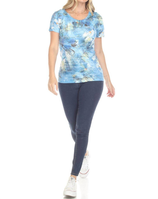 Sunken City Lightweight Crinkle Burnout Top
