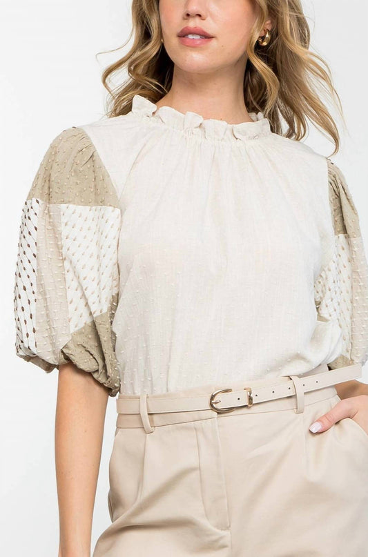 Thml - Aileen Textured Puff Sleeve Top
