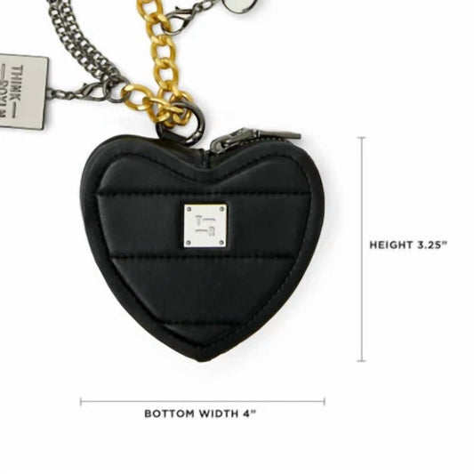 Think Royln - Women's Love Charm Keychain Heart Pouch