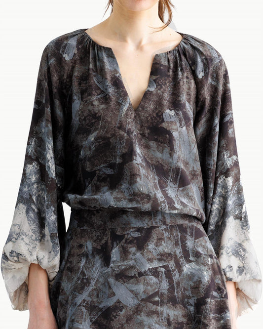 Go By Go Silk - Bubbled Up Blouse