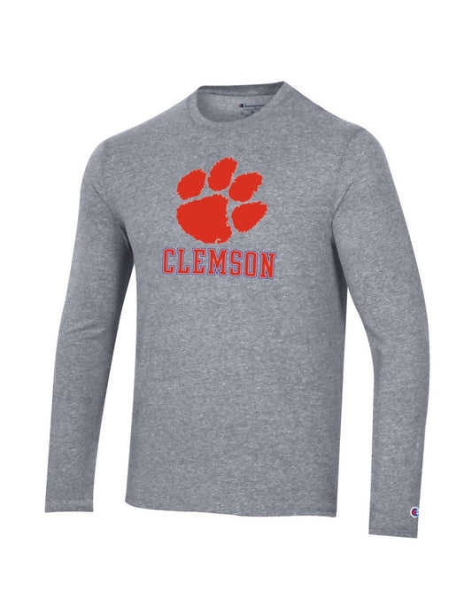 Champion - Tri-Blend Long Sleeve Tee Clemson Tigers