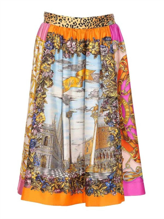 Moschino - Women's Scarf Print Skirt