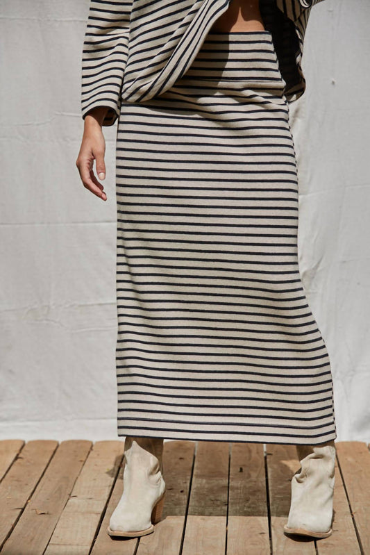 By Together - Wanda Striped Pencil Skirt