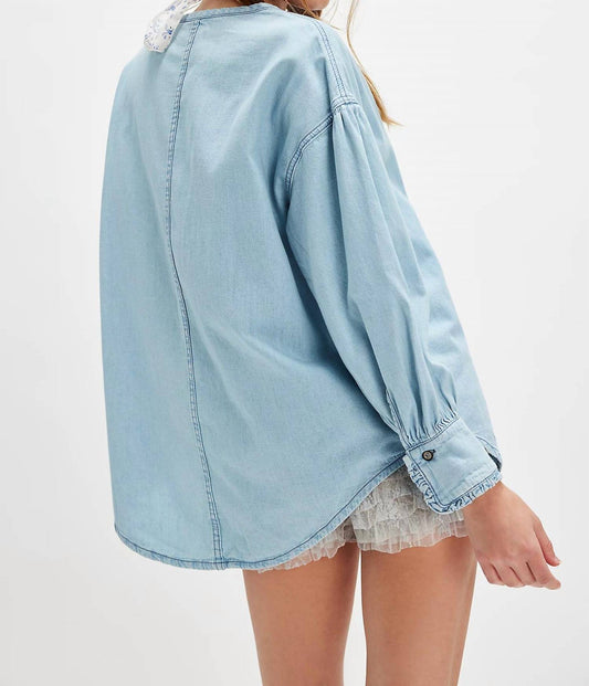 Free People - Denim Dreaming Pullover