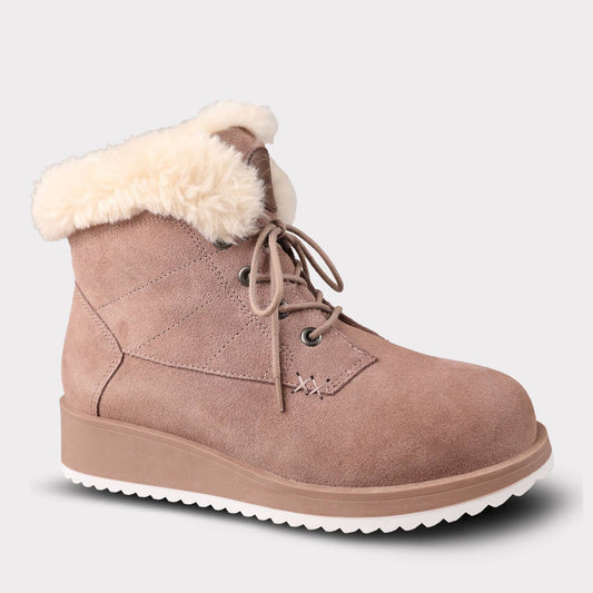 Lamo - Women's Lace-up Suede Demi Boots