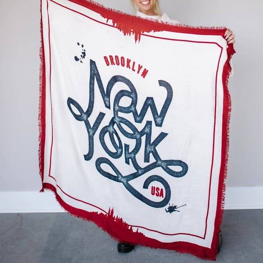 Pretty Simple - Unique Brooklyn New York Shawl Wrap Blanket
