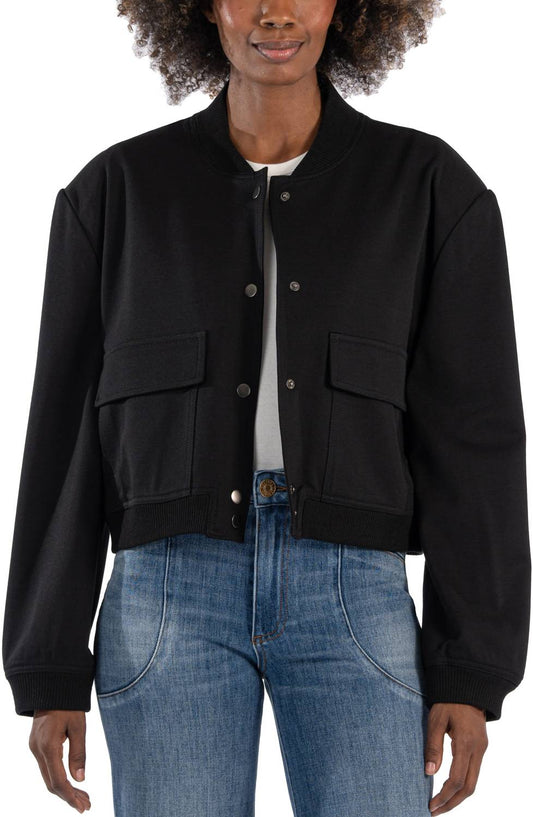 Kut From The Kloth - Camilla Crop Twill Bomber Jacket