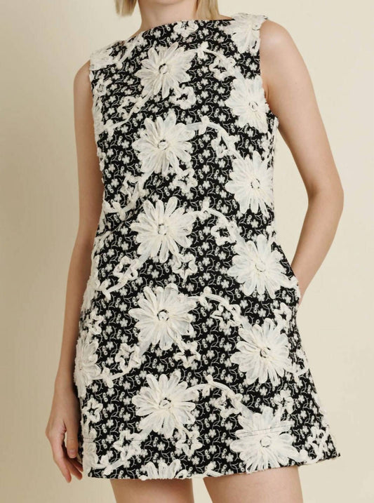 Aureum - Embroidered Twill Mini Dress