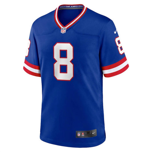 Nike - Men's Daniel Jones Royal New York Giants Classic Player Game Jersey