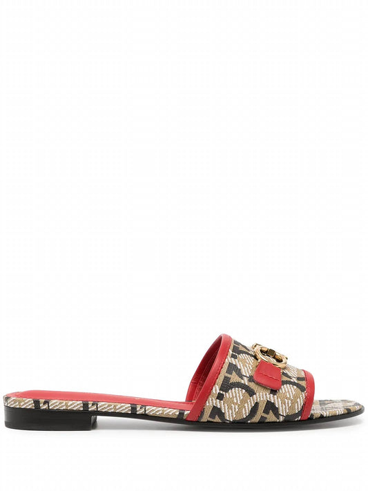 Salvatore Ferragamo - Women's Gancini-print 20mm Mules