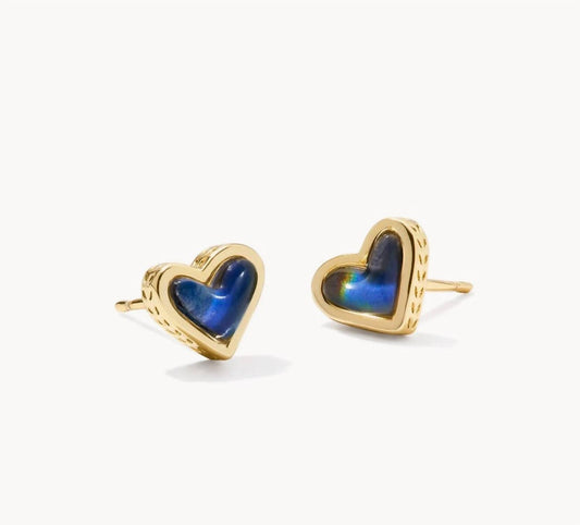 Kendra Scott - Women's Framed Ari Heart Stud Earrings