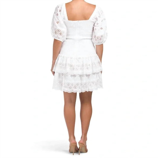 Sail To Sable - Puff Sleeve Smocked Dress