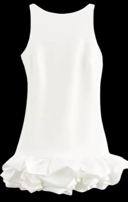 Miss Sparkling - Ruffle Trim Dress