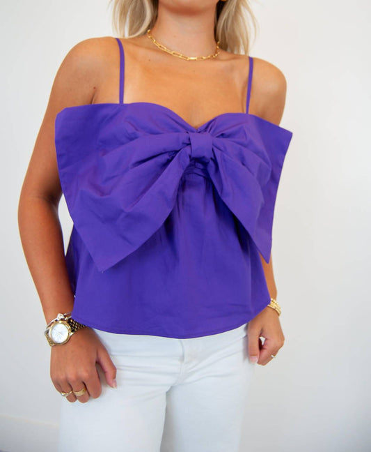 Timing - Front Bow Coquette Top