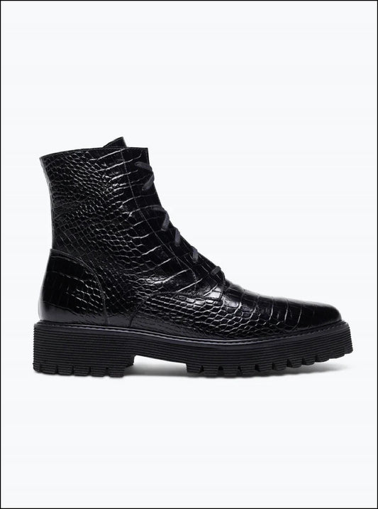Freda Salvador - Women's Emi Embossed Croc Boot