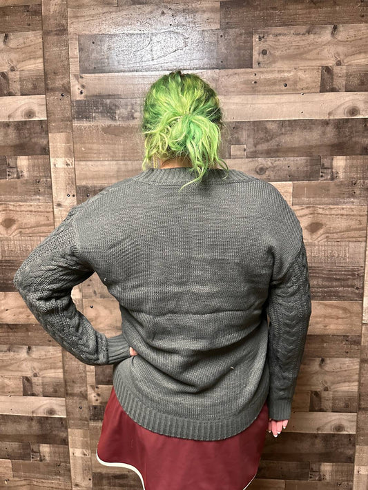 Ontinva - Taissa Notch Neck Oversized Tunic Sweater