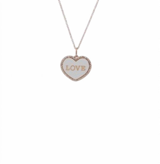 Diana M Jewels - 0.13cts Diamonds Love Heart-shaped Pendant