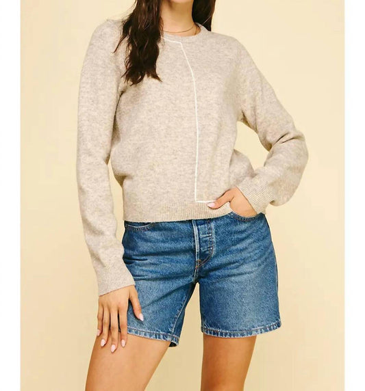 Pinch - Stitch Detailed Knit Sweater